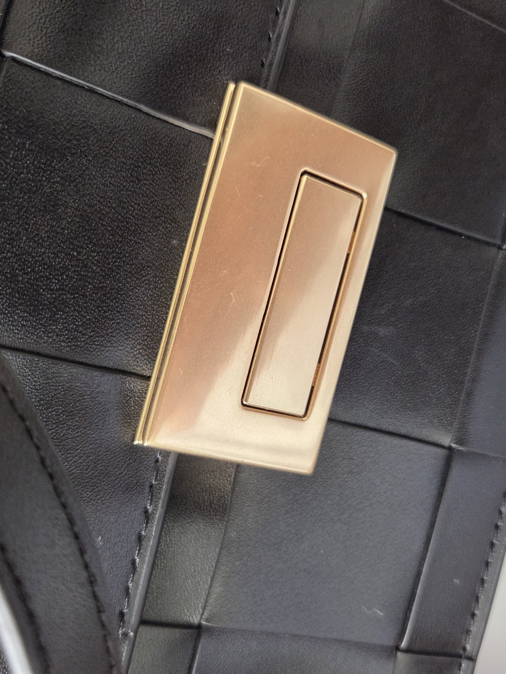Loeffler Randall Delphine Black Woven Leather Crossbody Bag - Picture 6 of 13